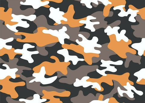 3 x A4/A3 Vinyl Camo Wrap Orange 109