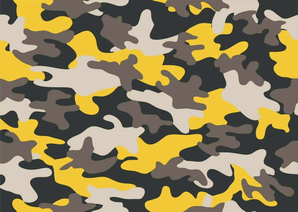 3 x A4/A3 Vinyl Camo Wrap Yellow 110