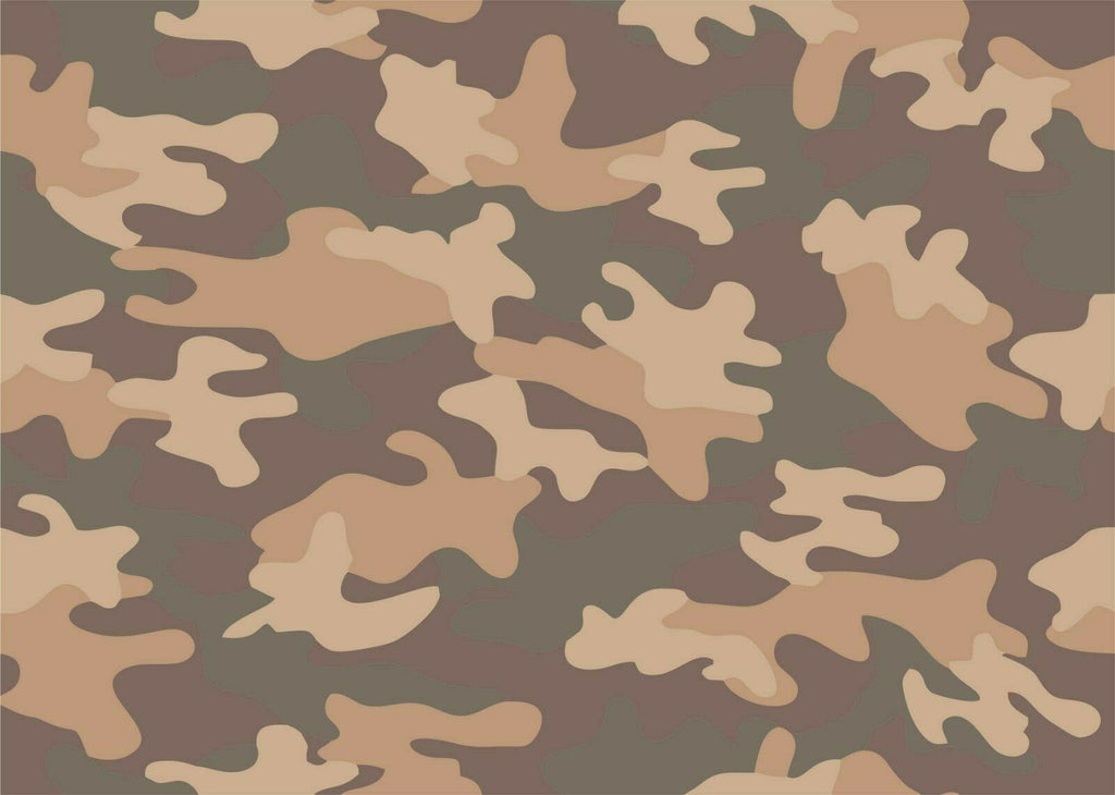 3 x A4/A3 Vinyl Camo Wrap Forest Green Desert Brown 107