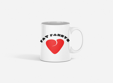 FAT FANNYZ Printed Cup Ceramic Mug Gift