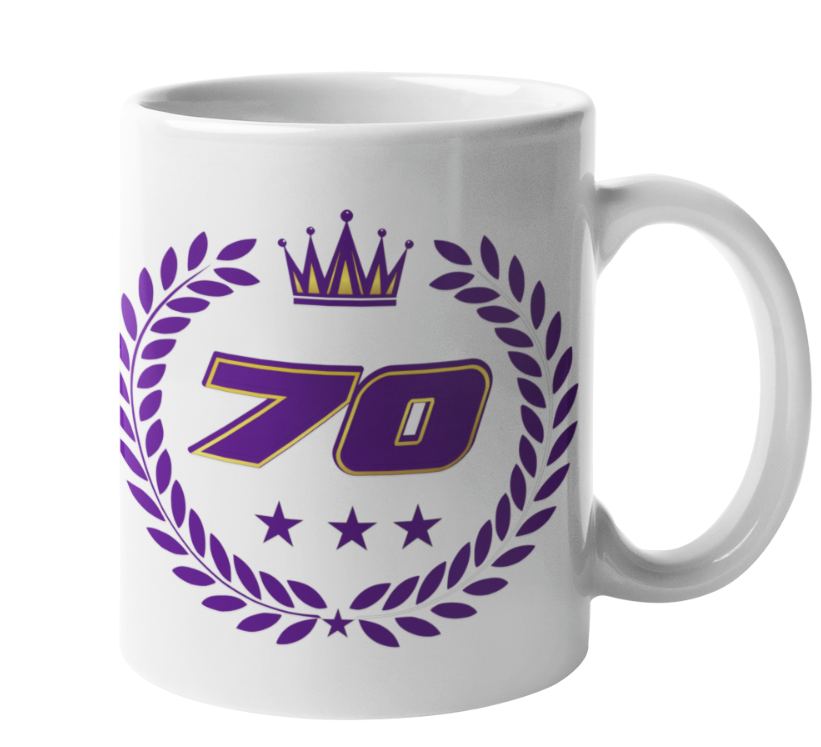 Queens Platinum 70 Jubliee Gift Ceramic Mug 11oz