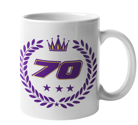 Queens Platinum 70 Jubliee Gift Ceramic Mug 11oz