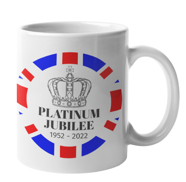 Queens Platinum Jubliee Gift Ceramic Mug Union Jack 11oz