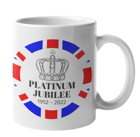 Queens Platinum Jubliee Gift Ceramic Mug Union Jack 11oz