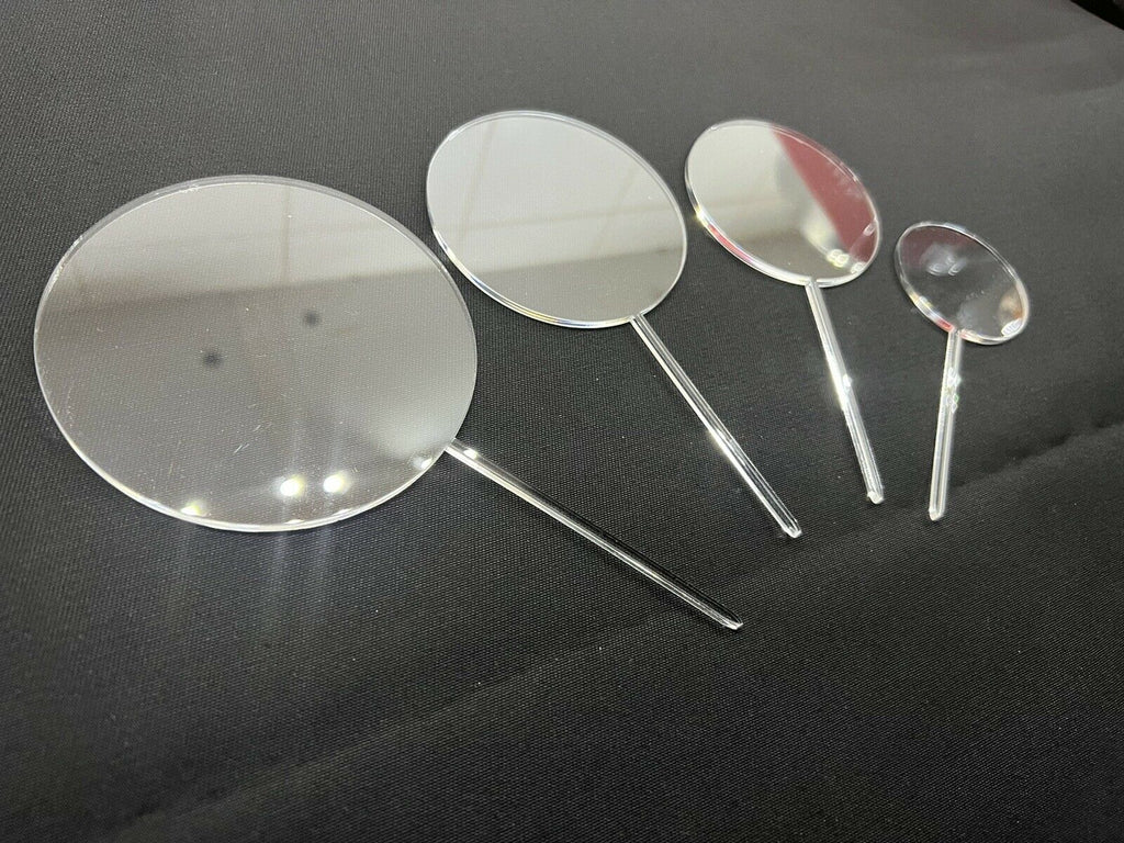 5/10 x Blank 3mm Acrylic Circle Round Cake Toppers